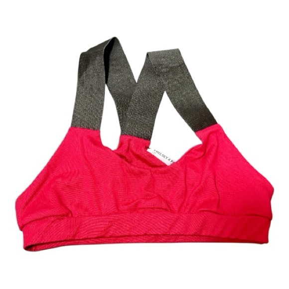 PRESLEY X PANTERRA Red and Black Sports Bra - Picture 1 of 4